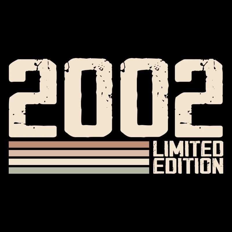 2002 Millésime 2002 Anniversaire 2002 Rétro 2002