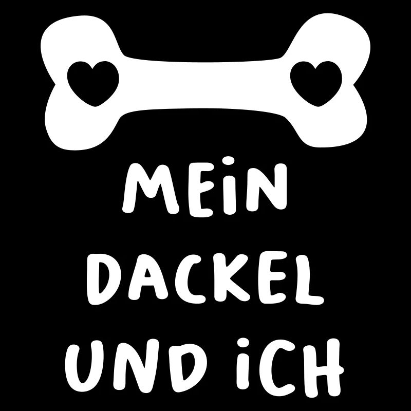 Dackel Hund Knochen Herz Hundeliebe tierlieb Comic