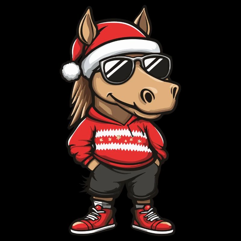Cheval Noël Cool Noël