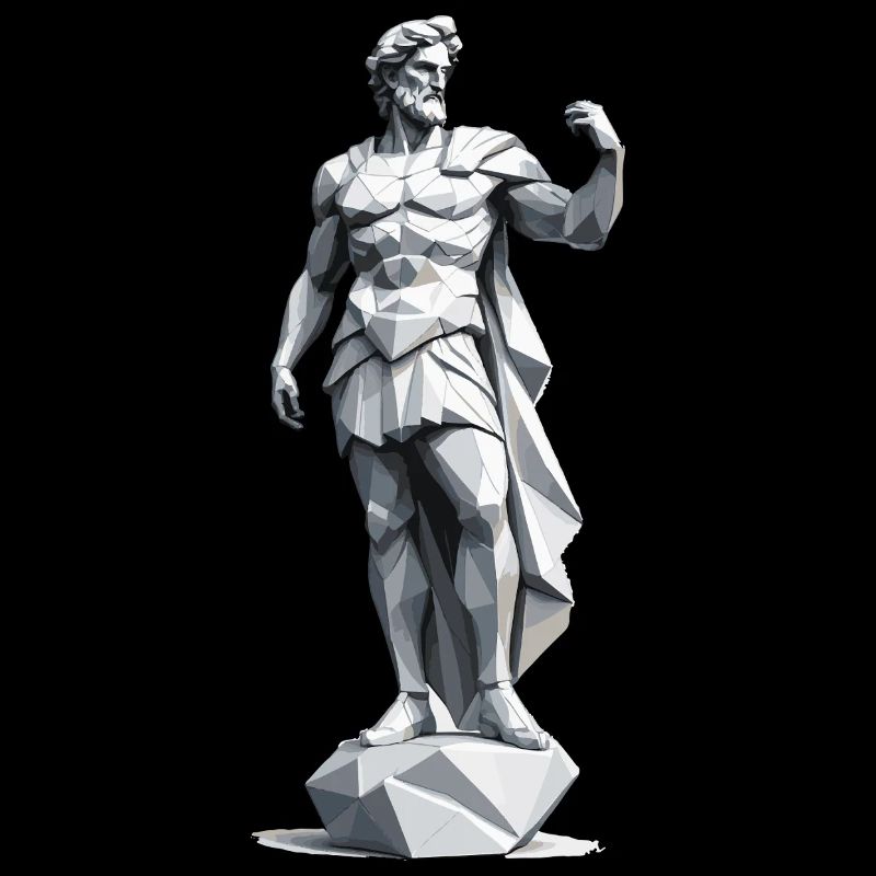 Greek God - Low Poly Design