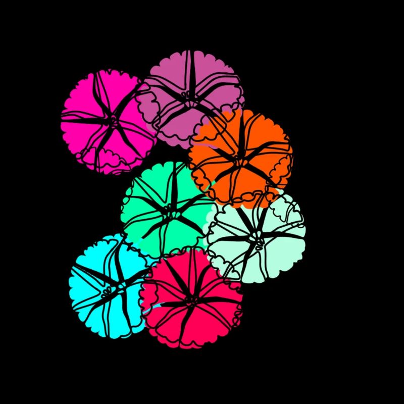 fleurs, fleur, coloré, fleurs, abstrait