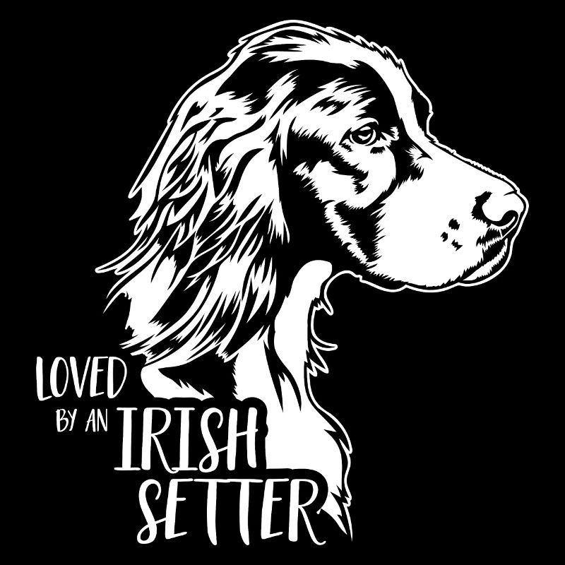 Loved by an Irish Setter Dog Saying Wilsigns