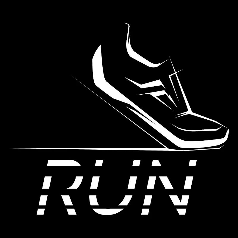 Icône des chaussures de course Icône de vélo Logo de course