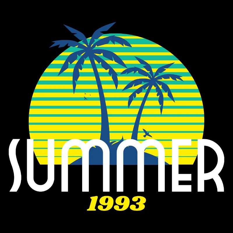 Tropical Palm Tree & Sunset Design