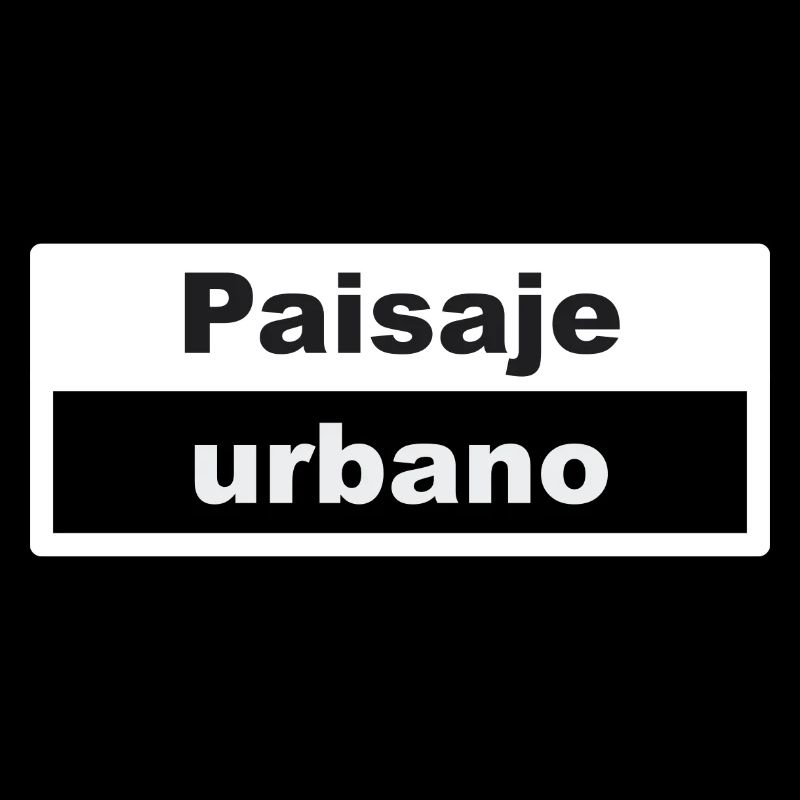Stadtbild Typografie spanisch