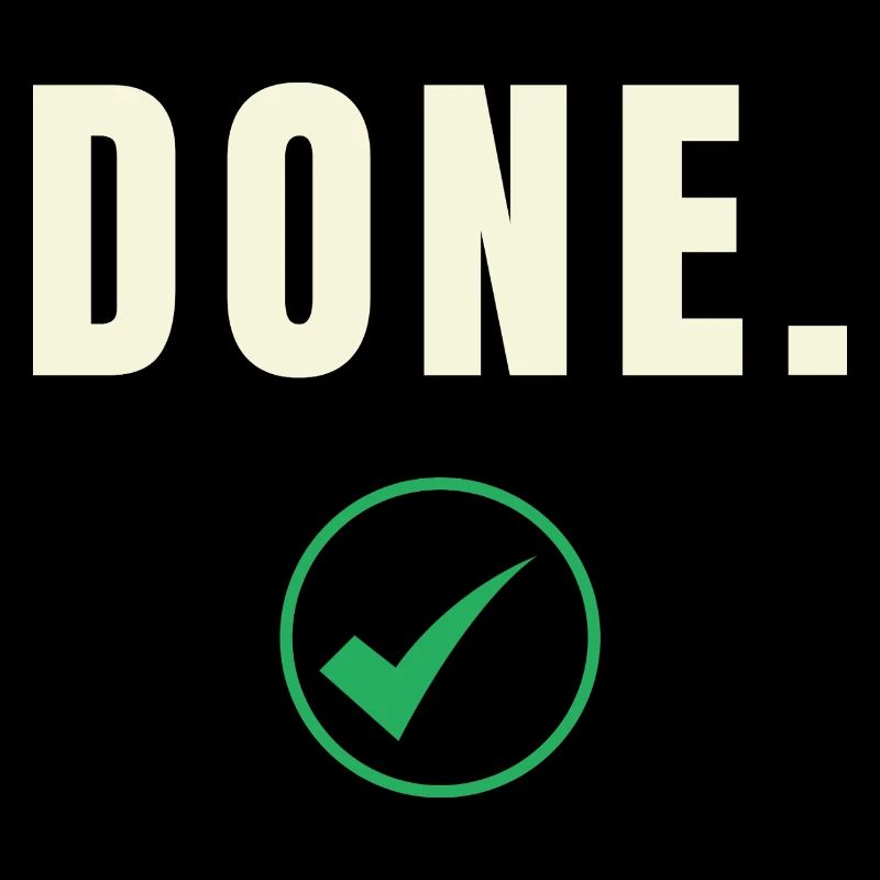 DONE. Success Edition – Minimalist Check-Des