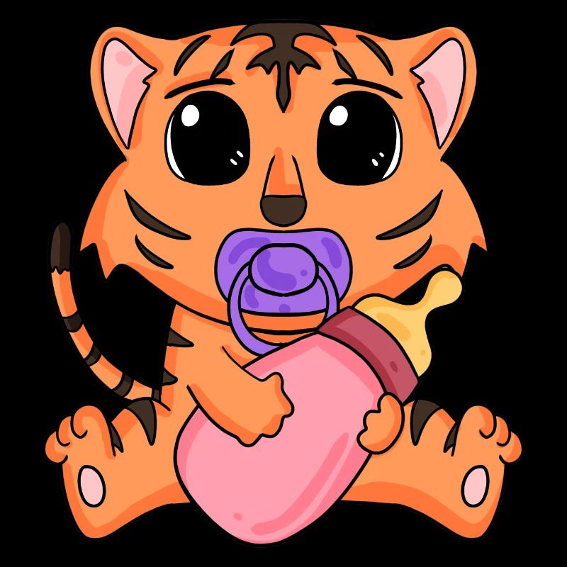 Motif de bébé tigre