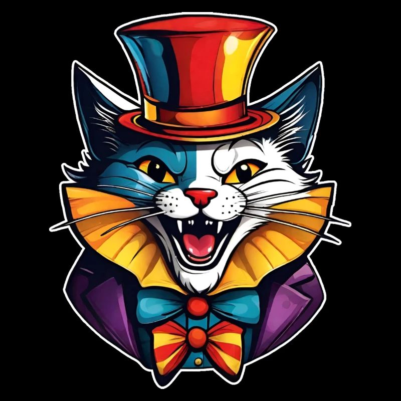 Coole Horror Clown Katze