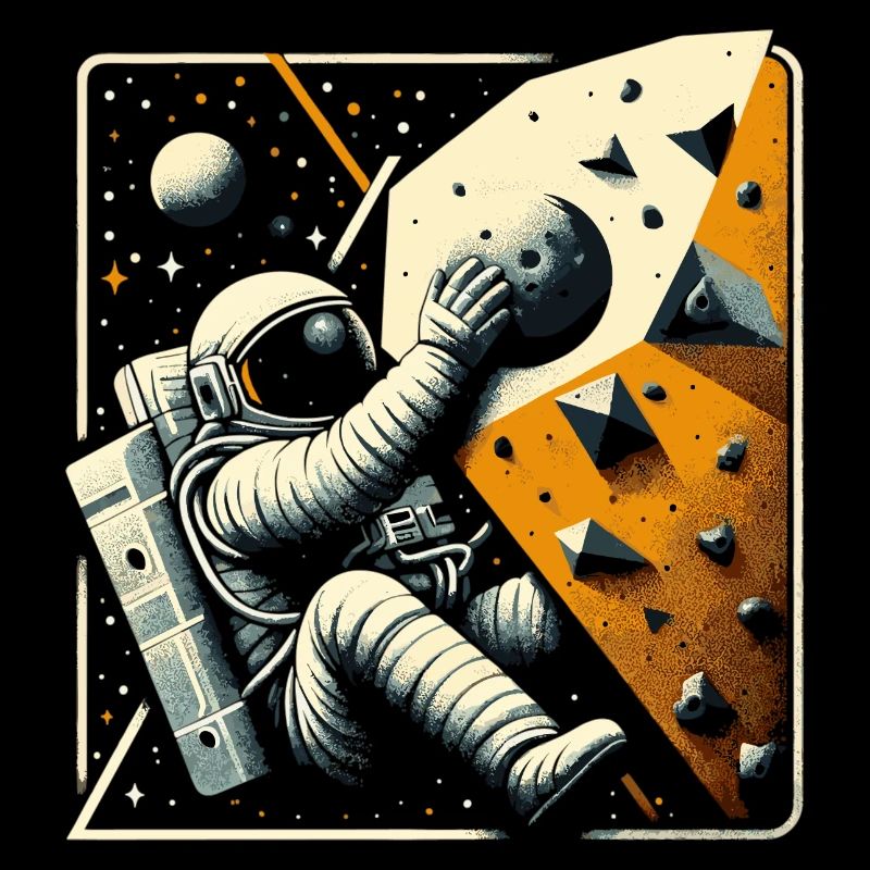 Bouldering Astronaut Spaceman Gift