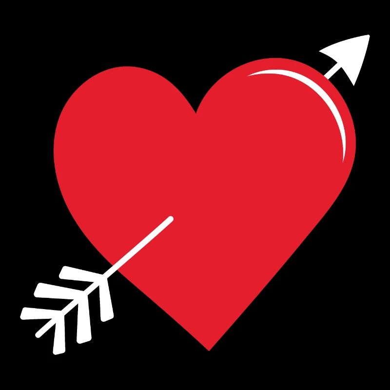 Flèche Coeur Rouge