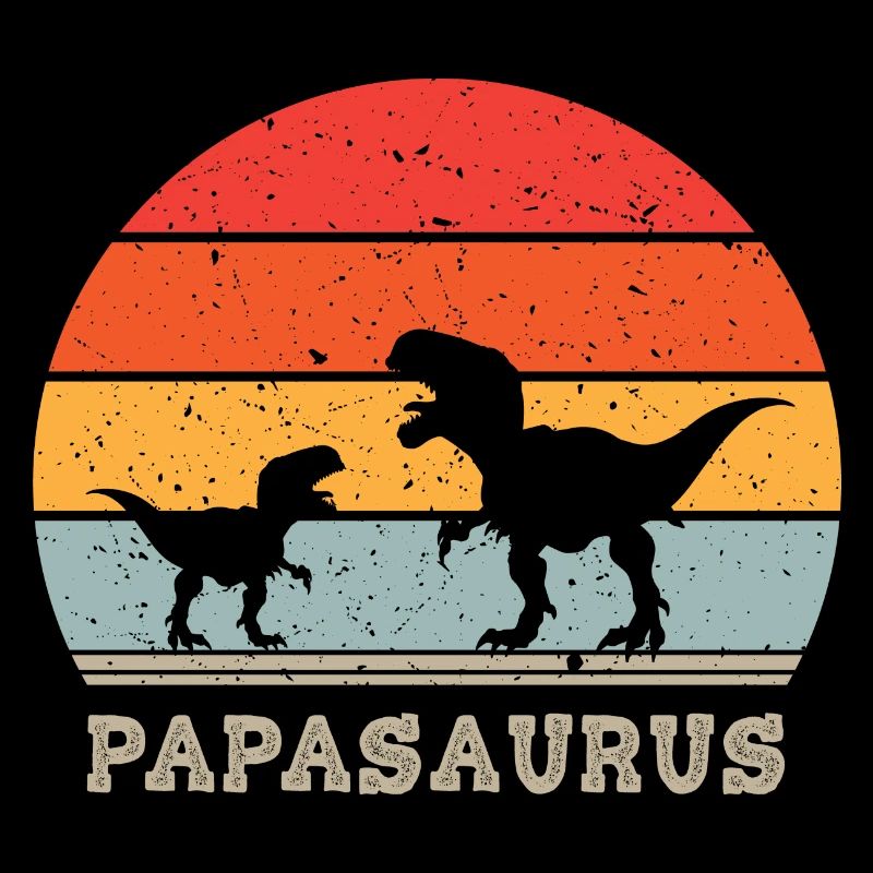 Papasaurus - Großer TRex Kleiner TRex - Vater Kind