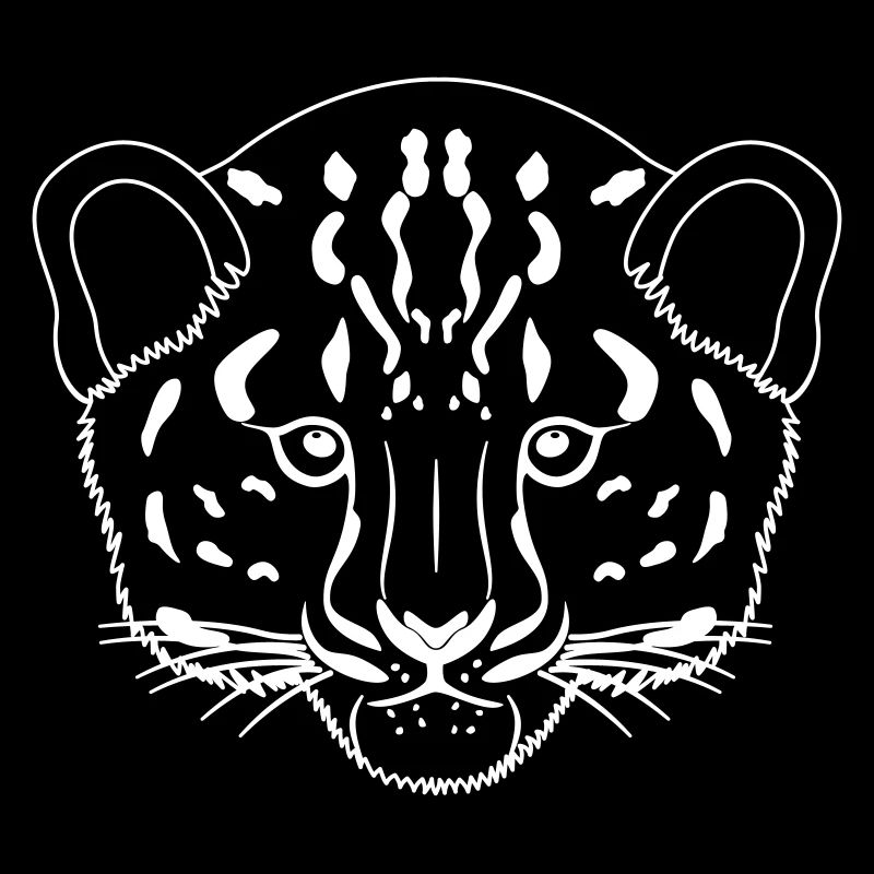 Panther Leopard Jaguar Kopf - Umriss