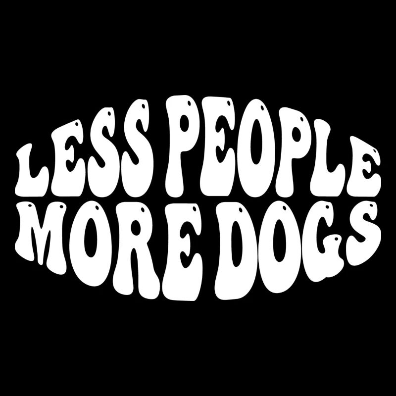 Moins de gens Plus de chiens