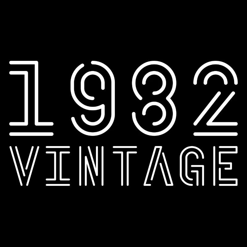 1982 millésime 1982 anniversaire 1982 rétro