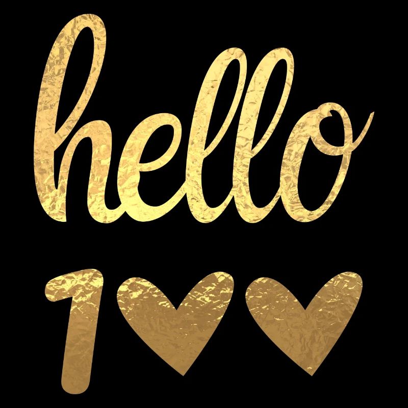 Hello 100 doré