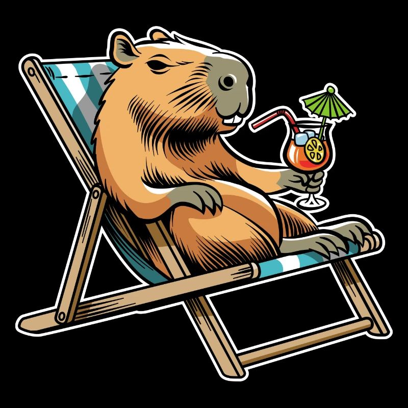 Ne vous inquiétez pas, soyez Cappy - Capybara - Vacances
