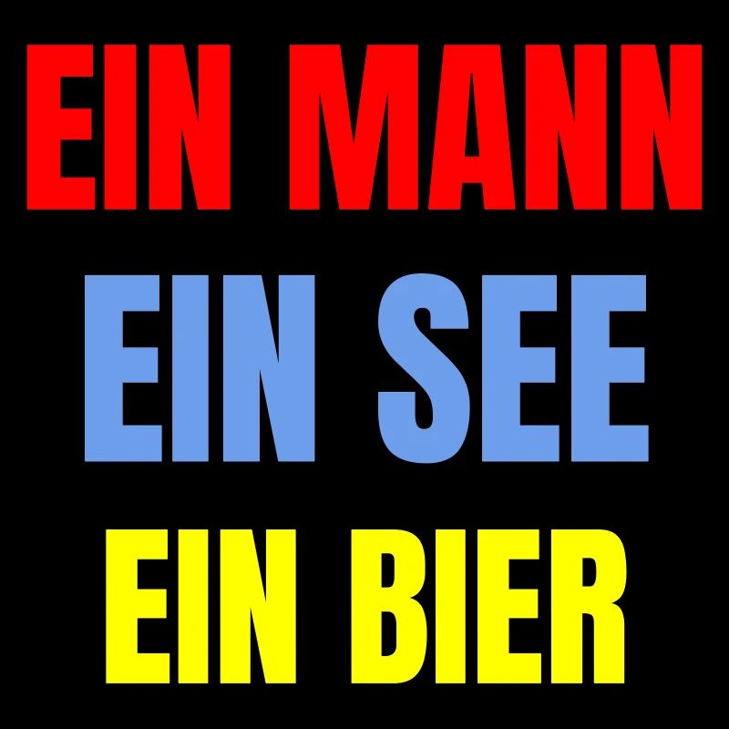 Ein Mann, ein See, ein Bier!