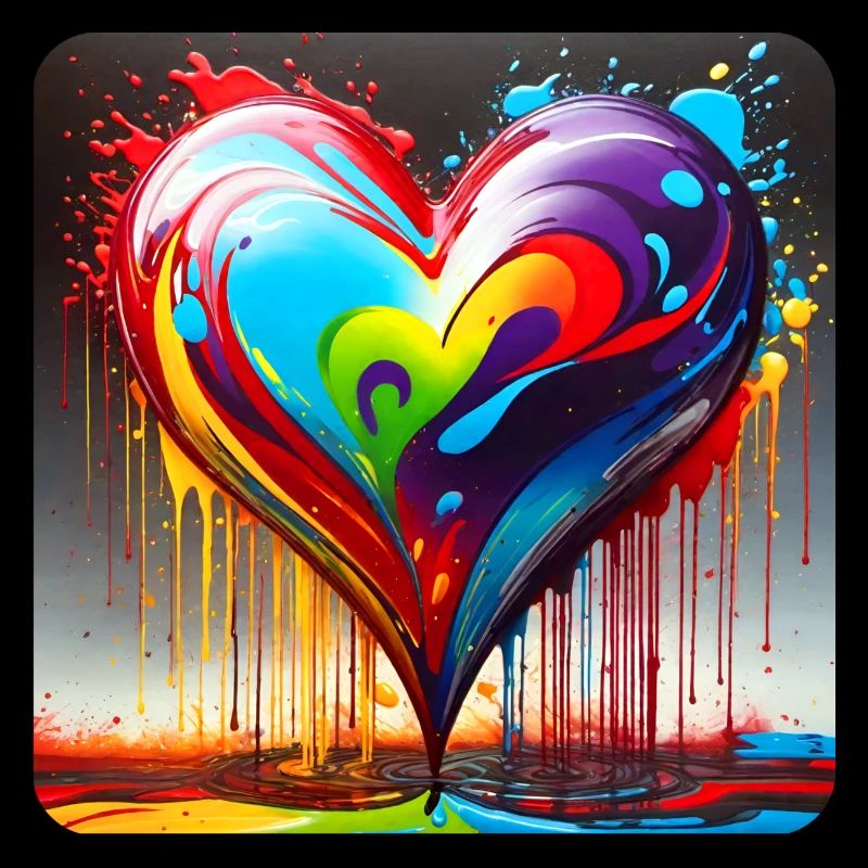 Herz im Graffiti Style