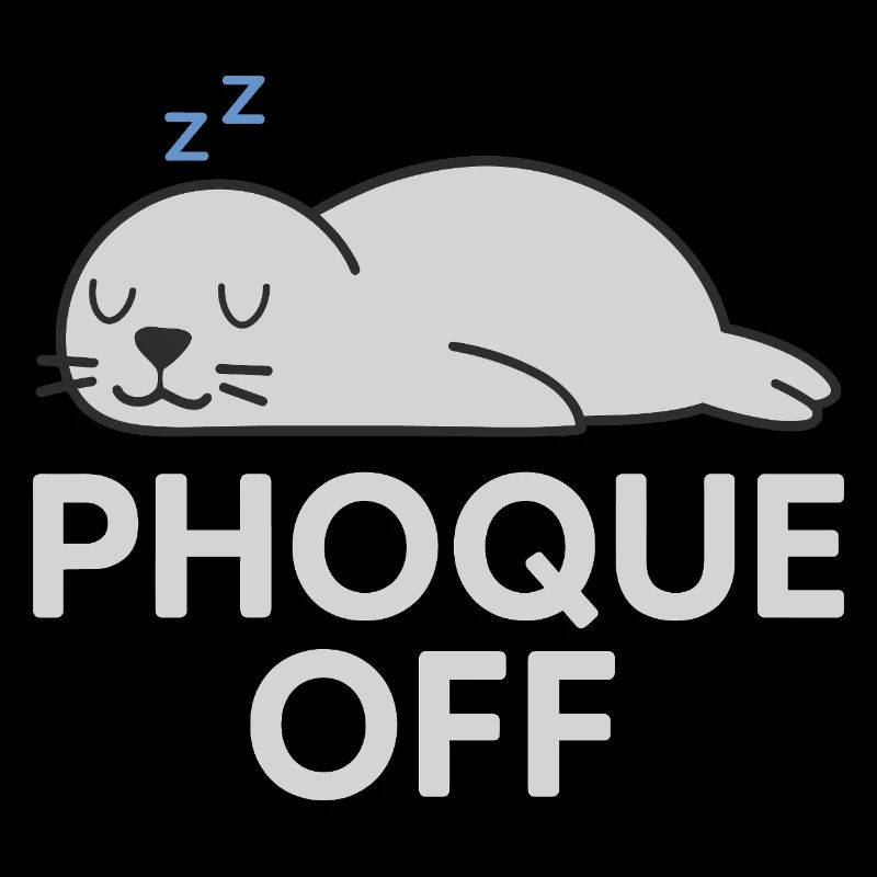 Phoque Off – Jeu de mots drôle et décalé