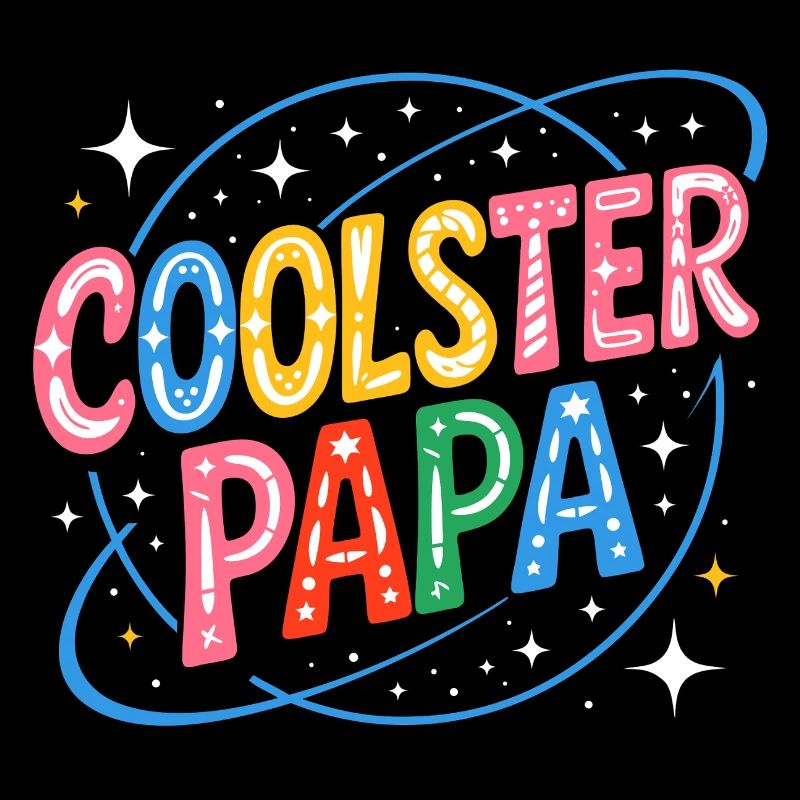 Coolest Dad Cosmic Retro Style