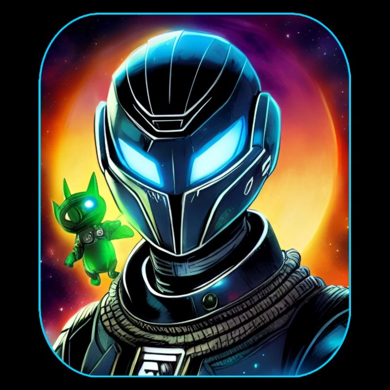 Astronaute de l’espace avec une fée extraterrestre