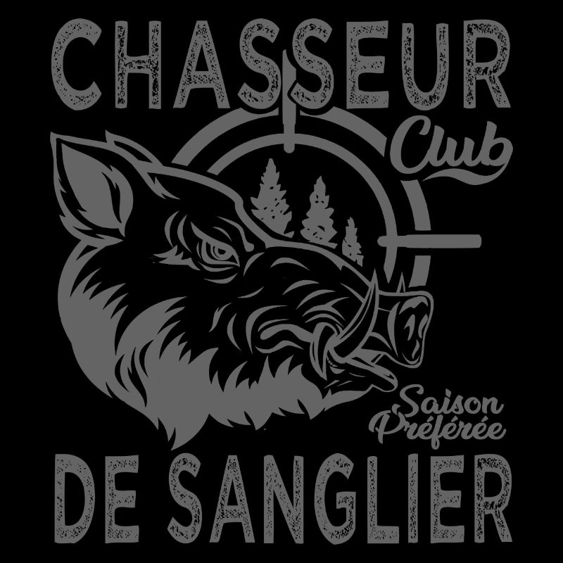 Chassé chasseur de sanglier cadeau cool chasse