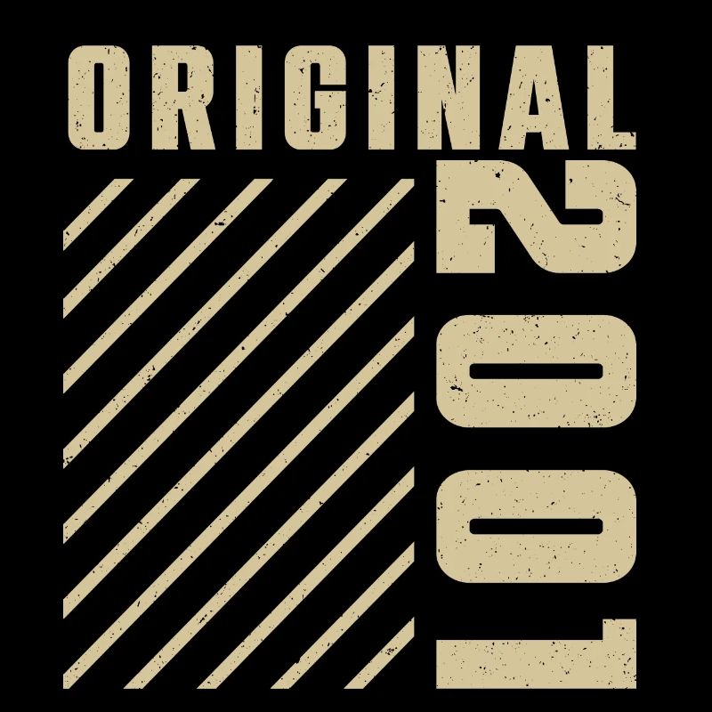 Original 2001 Authentic 2001 Vintage Bursdag