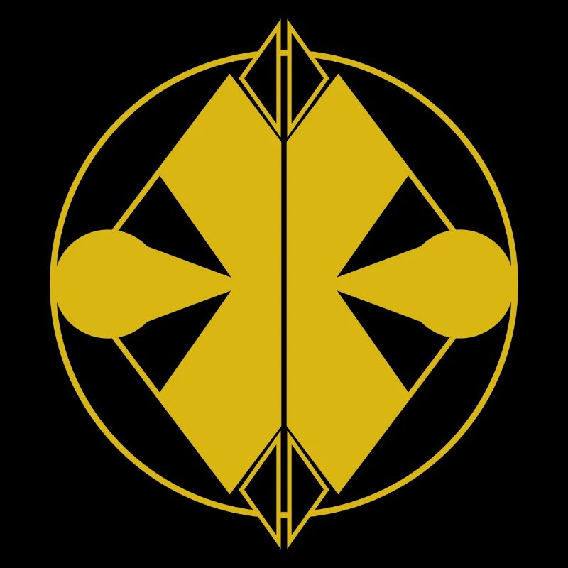 Logo Jaune Abstrait – Minimalisme Géométrique