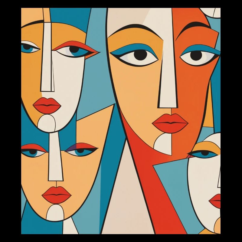 Visages abstraits