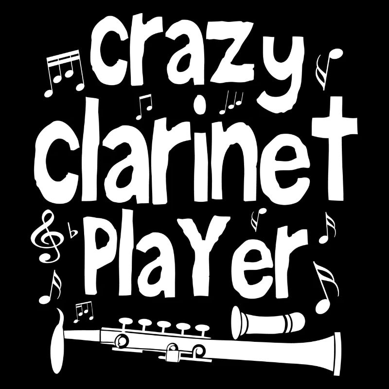 Crazy clarinet player
