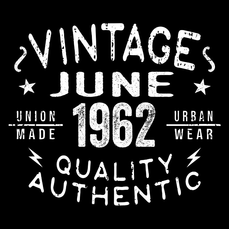 1962 Juni 1962 Jahrestag Juni 1962 Juni Geburtstag