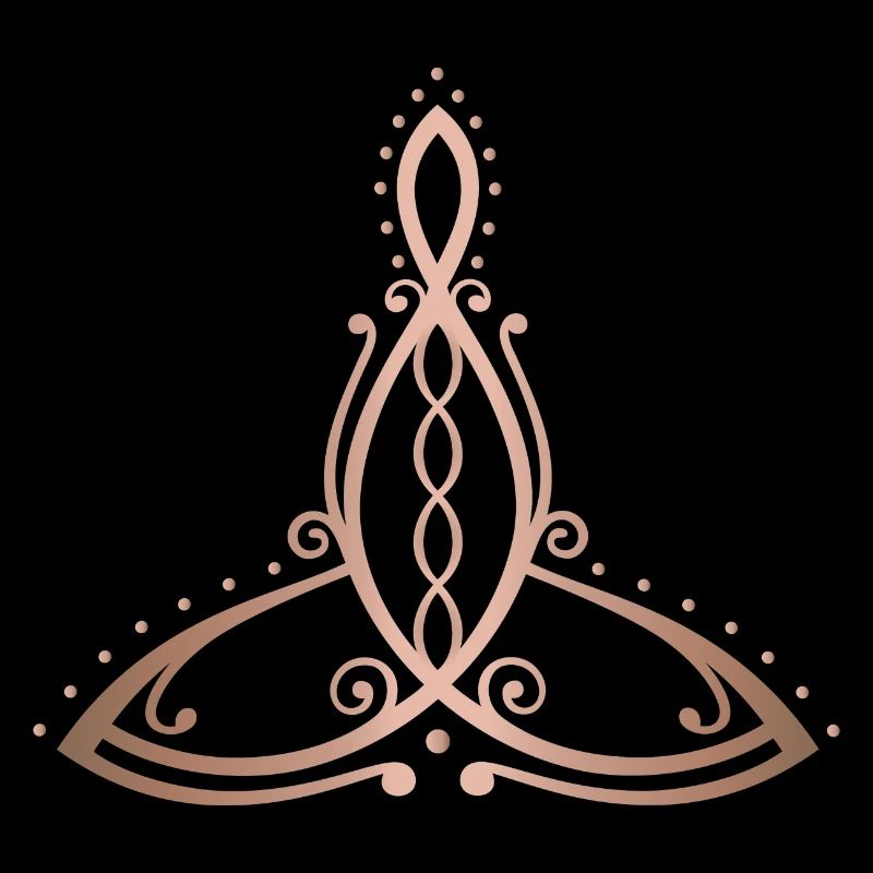 Celtic Motherhood Symbol Mutter mit vier Kindern