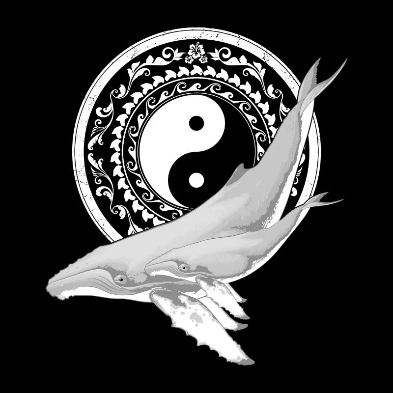 Yin Yang Humpback Whales