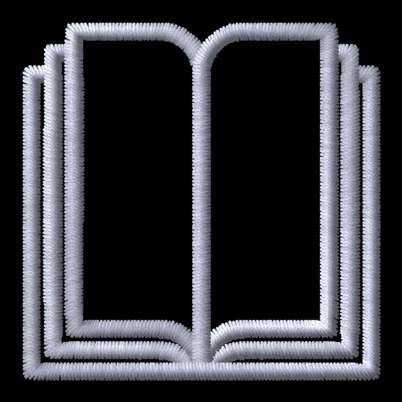 Book embroidered