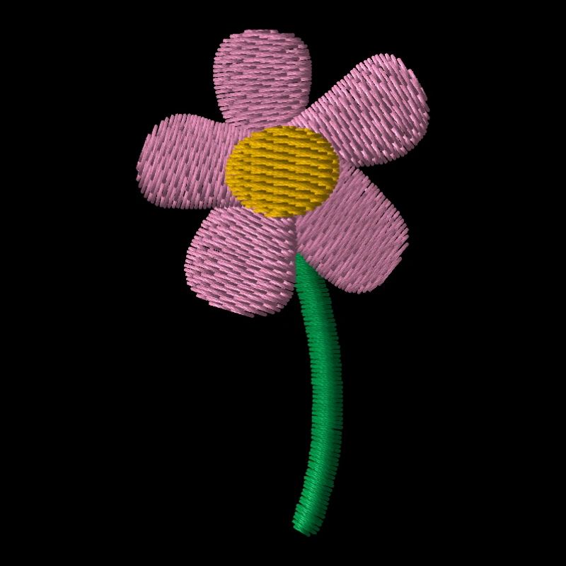 Fleur de Printemps Brodée