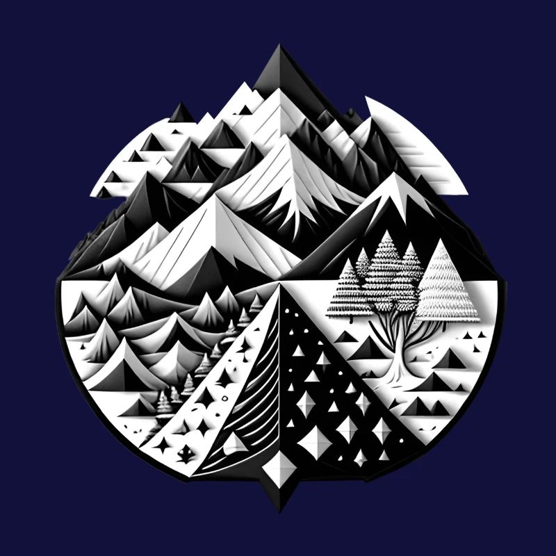 Collage Modern-Stil/ Berglandschaft