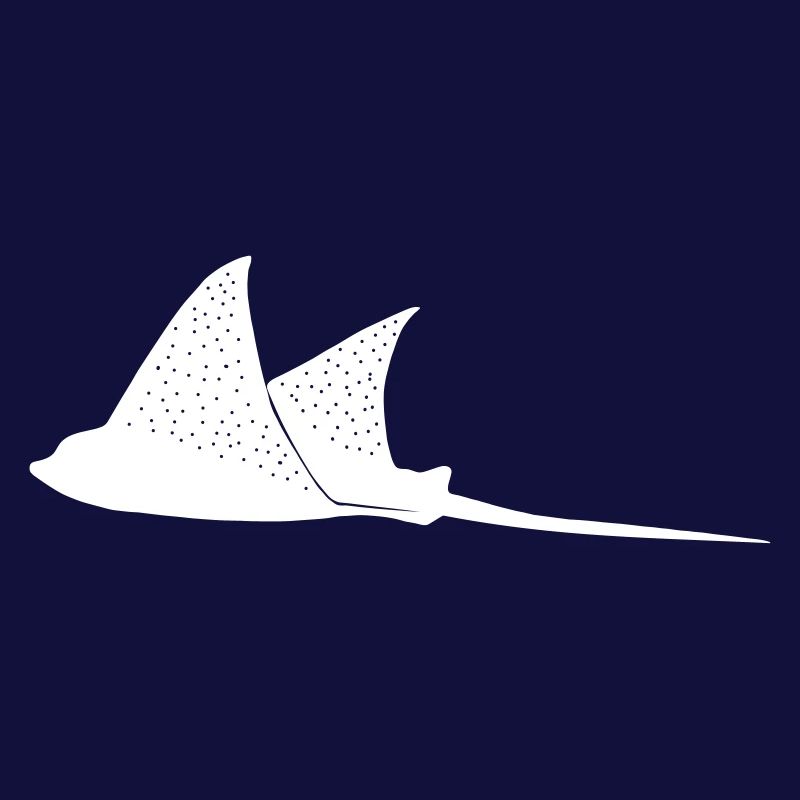 Eagle rays in flight mode