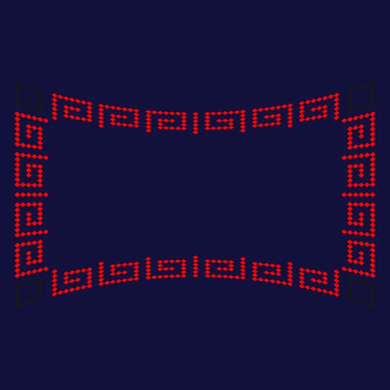 Frame pattern red