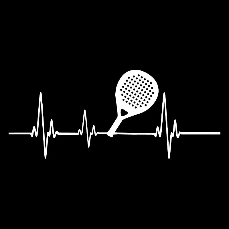 Padel Heartbeat Racket White Design