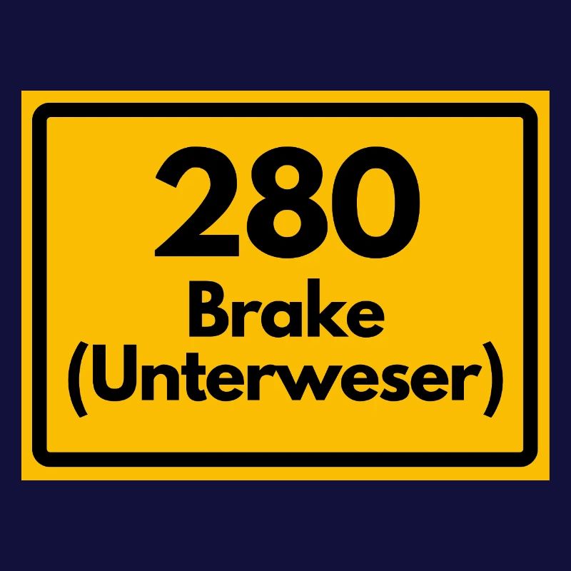 OLD POSTCODE ZIP CODE RETRO 2880 BRAKE UNTERWESER!