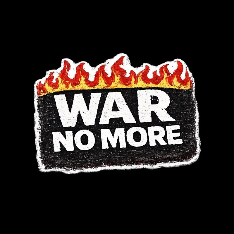 War No More – Sticker Peace & Humanity 