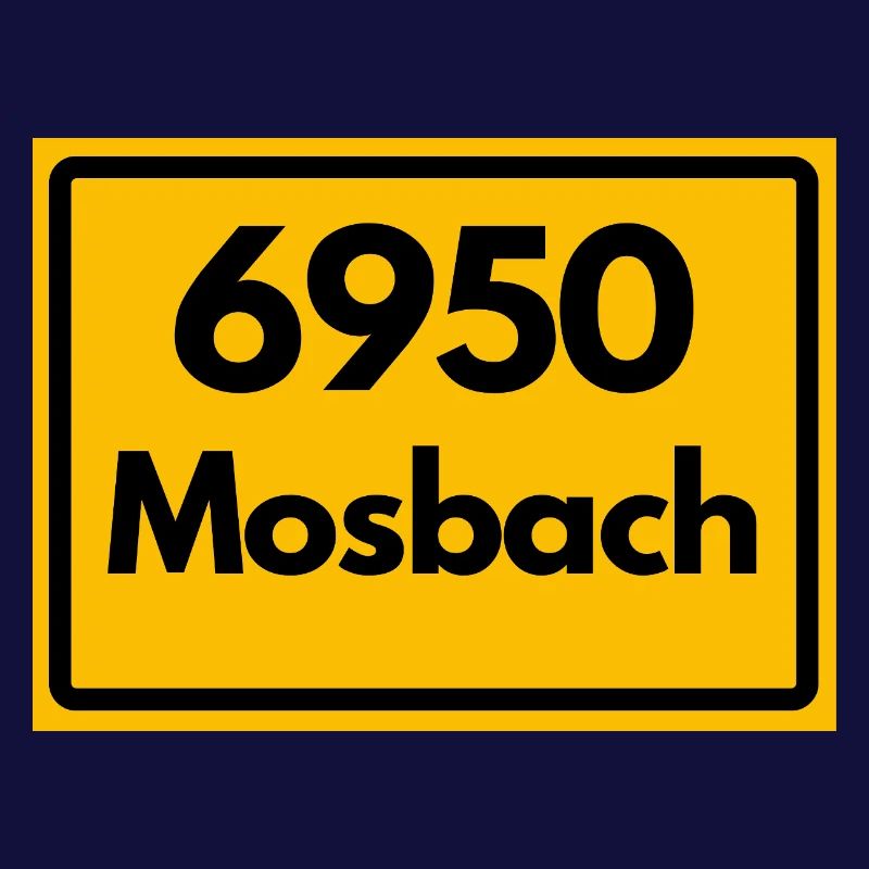 OLD POSTCODE POSTCODE RETRO 6950 MOSBACH HEIMAT BW
