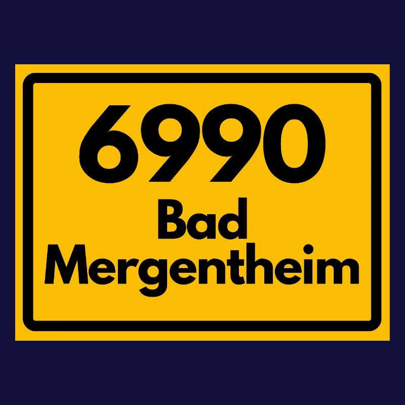ANCIEN CODE POSTAL RETRO 6990 BAD MERGENTHEIM