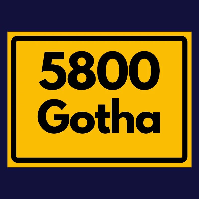 OLD POSTCODE 5800 GOTHA HEIMATSTOLZ ORIGINAL