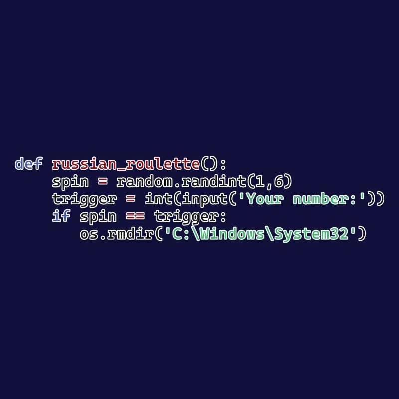 Python Russisches Roulette