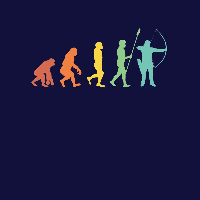 Evolution Bogenschießen Bogenschütze Pfeil Bogen
