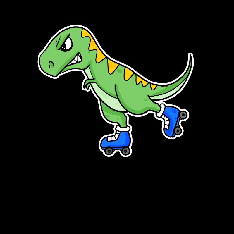 Inline Skating Dinosaurier