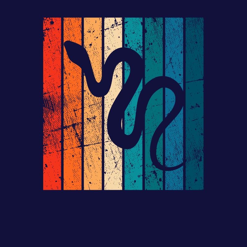 Snake Retro Reptile Python Gift idea