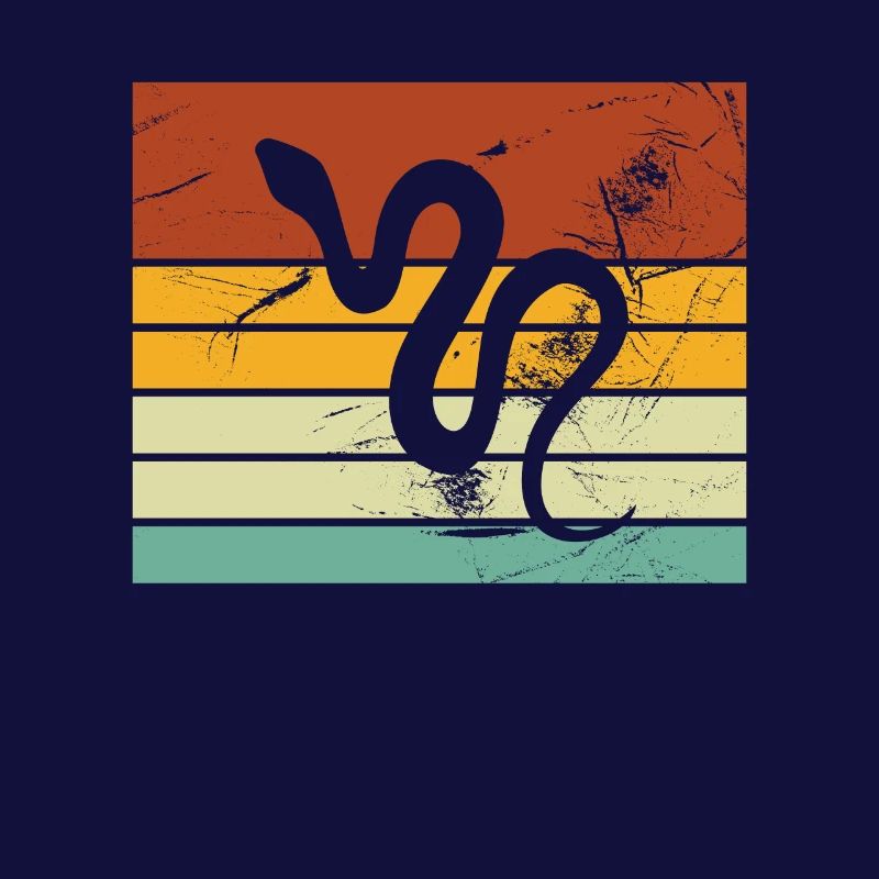 Snake Retro Reptile Python Idée cadeau