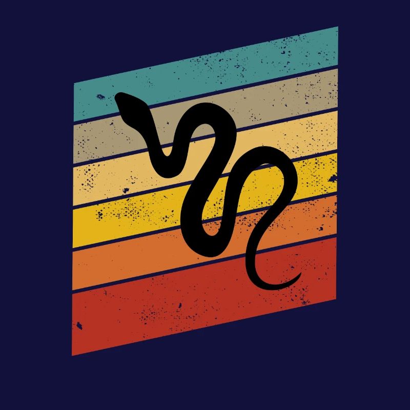 Snake Retro Reptile Python Idée cadeau